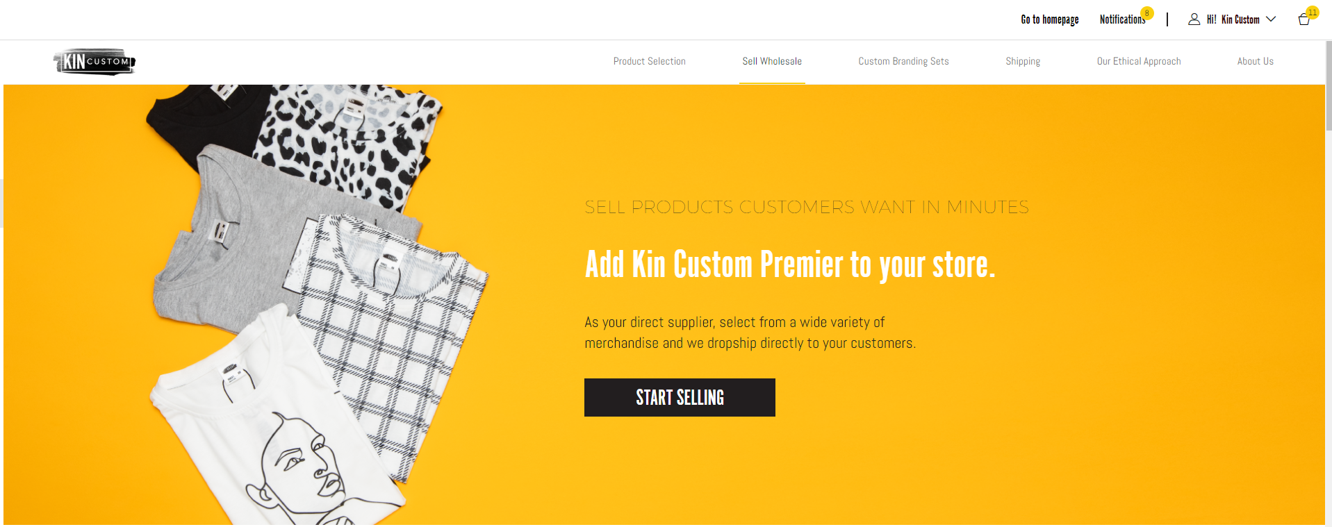 How do I sell Kin Custom Premier?